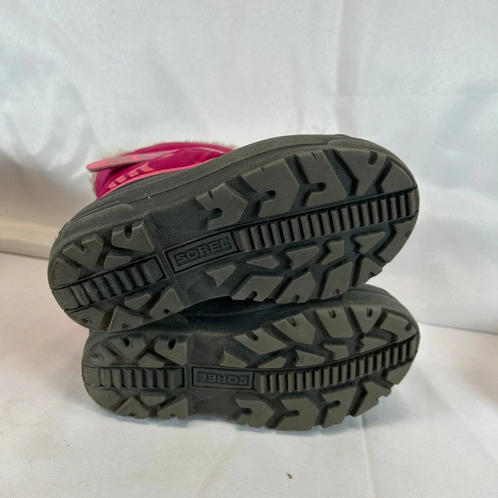 Sorel Childrens Snow Commander Boot Tropic Pink Deep Blush Size 12 NC5190-652